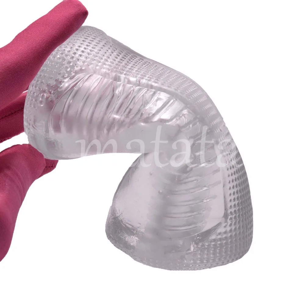 Новый Кристальный белый мужской силиконовый насадка на пенис кольцо член