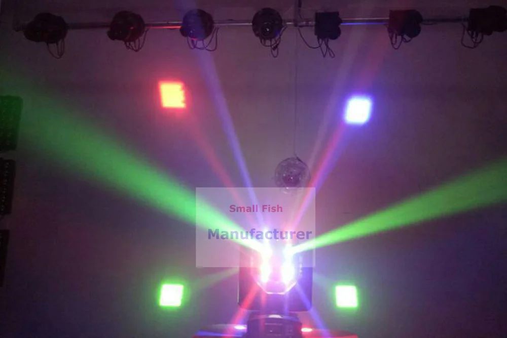 Светодиодный подвижный головной светильник Wash 4 в 1 RGBW DMX512 управление 110 каналов