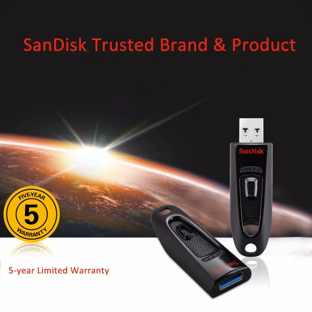 USB флеш-накопитель SanDisk CZ48 16 ГБ 32 ГБ 64 Гб 128 ГБ 256 ГБ флеш-накопитель USB 3,0 Флешка USB ключ U диск для ПК