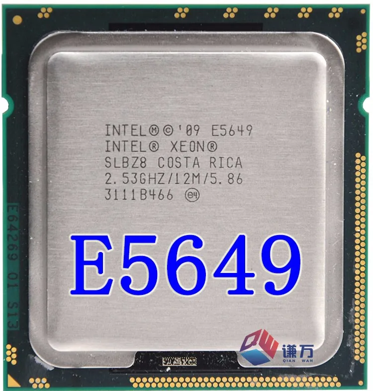 Процессор Intel Xeon e5649 E5649 cpu 2,53 GHz 8MB Six Core LGA1366 SLBZ8