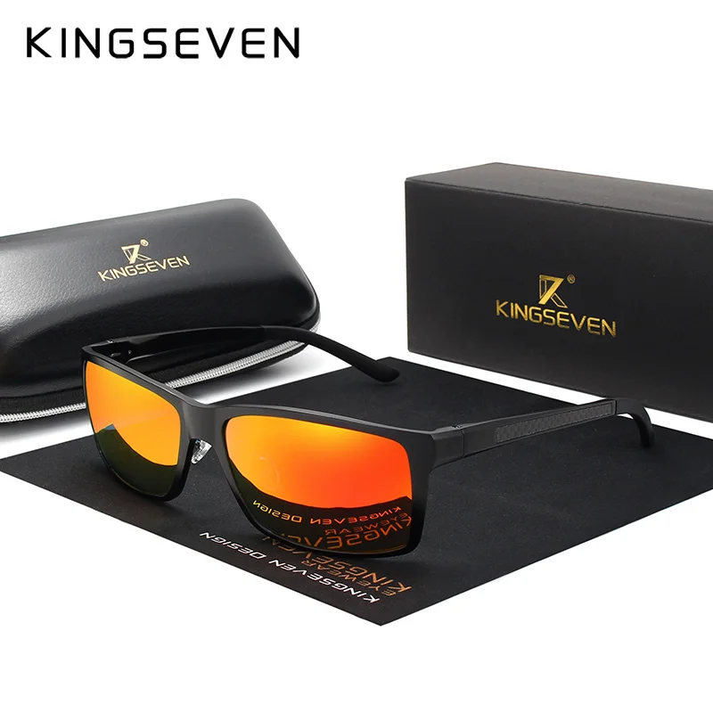 Мужские солнцезащитные очки KINGSEVEN поляризационные из алюминиево-магниевого