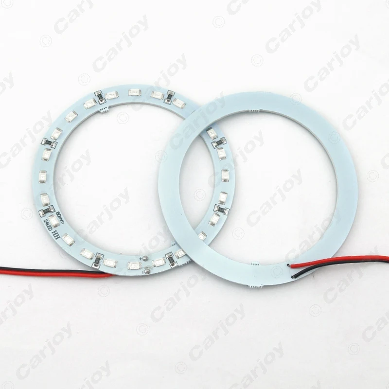 LEEWA 10 шт. 80 мм автомобильные ангельские глазки 1210/3528 24SMD светодиодные фары гало