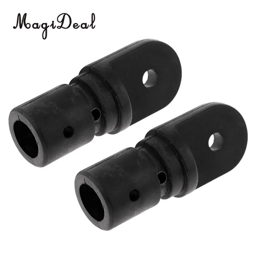 

MagiDeal Pack 2 Durable Nylon Marine Boat Bimini Top Canopy Cover 22mm 7/8" Tube Inside Eye End Insert Accessories