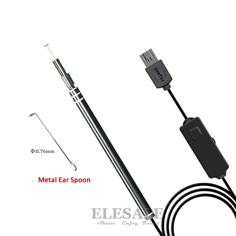 USB отоскоп 2 в 1 высокого качества для ушной камеры OTG Xiaomi Samsung Android ПК очистка ушей