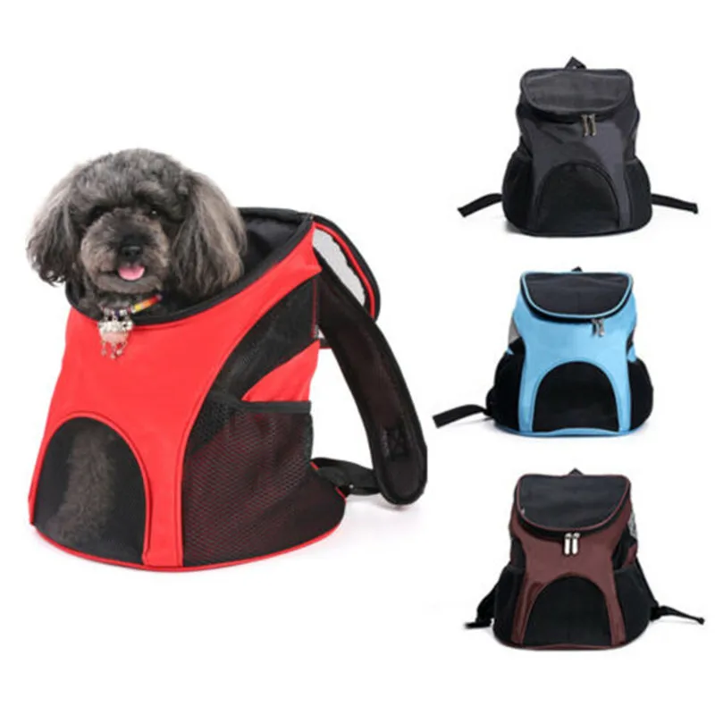 Рюкзак-переноска для собак и кошек из дышащей сетки однотонный путешествий 2019 |