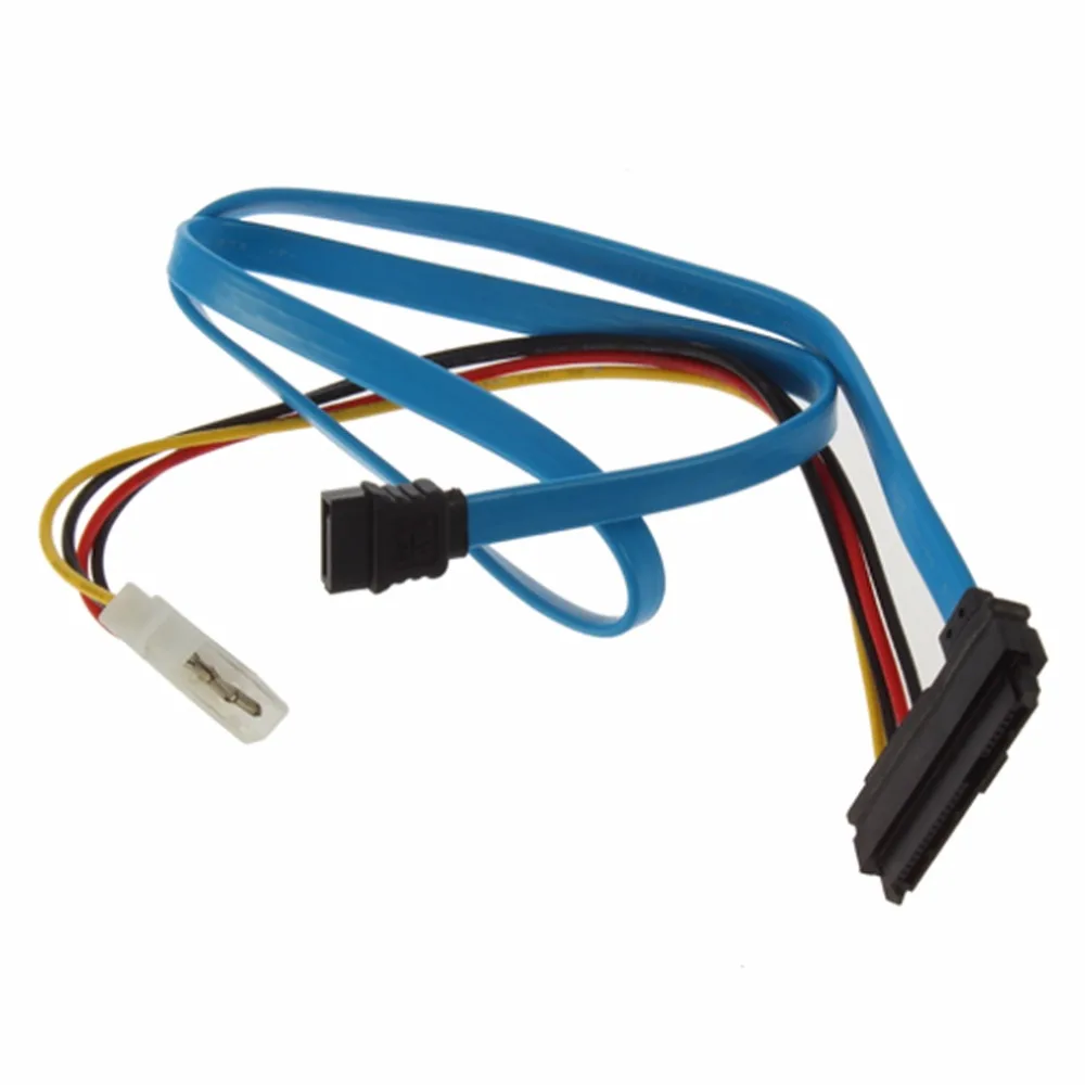 Прямая доставка разъем адаптера SATA 7 Serial ATA к САС 29 пин и 4 контактный кабель