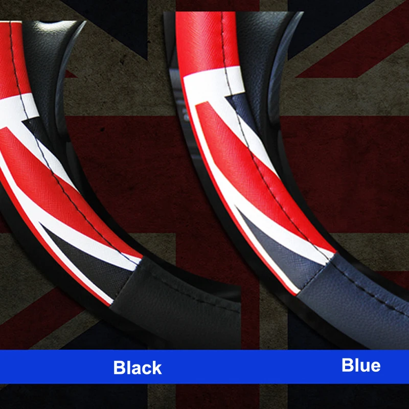 DERMAY 38 см Авто Рулевое колесо черный Автомобильный Стайлинг рулевое покрытие