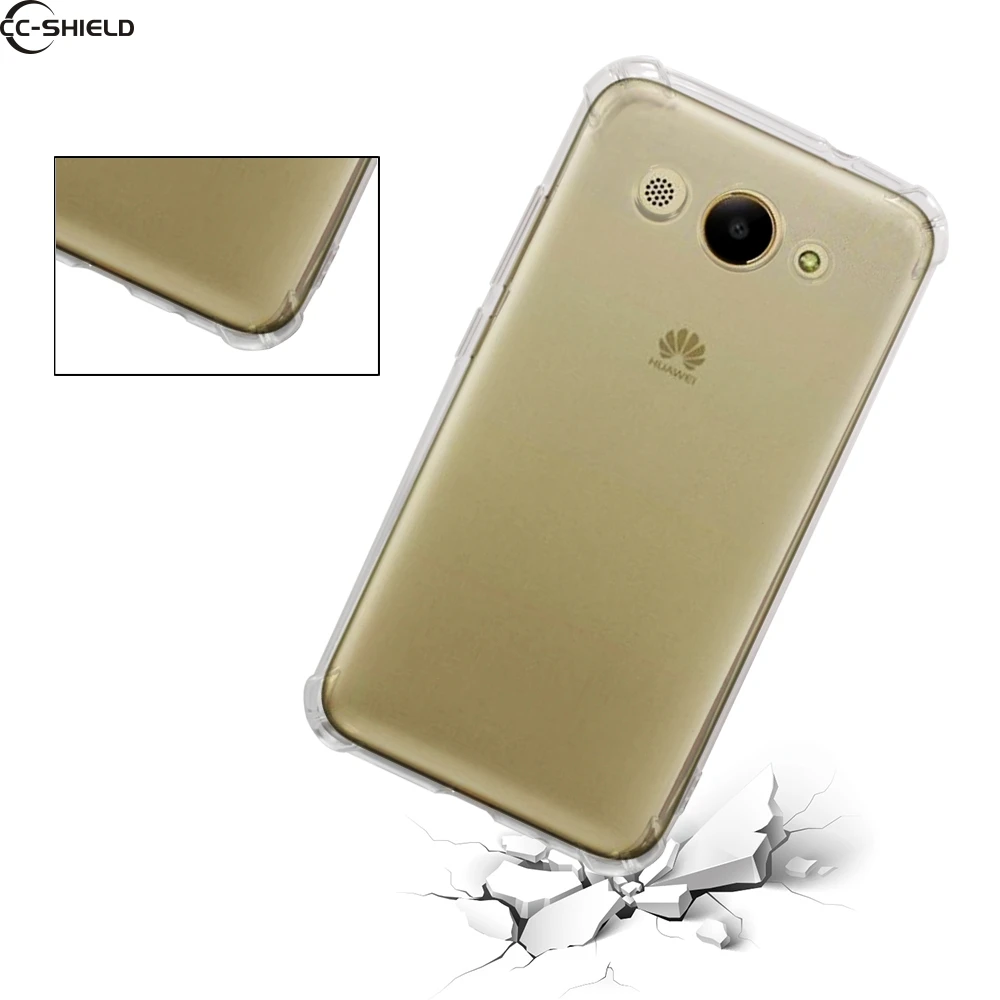 Мягкий чехол для Huawei Y3 2017 CRO L22 U00 L02 ультратонкий прозрачный силиконовый из ТПУ Y 3
