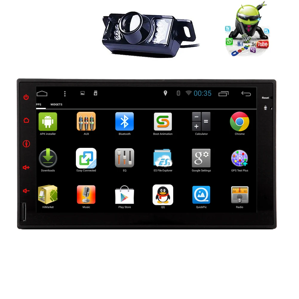 Емкостный No-DVD GPS Стерео Навигации Головного Устройства Wi-Fi OBD2 Аудио PC Player 4-CORE Android