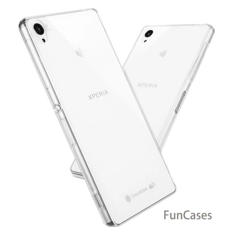 Ультратонкий Мягкий ТПУ прозрачный чехол для sony Xperia XA Z1 Z2 Z3 Z4 Z5 XA1 L1 L2 XA2 Прозрачная
