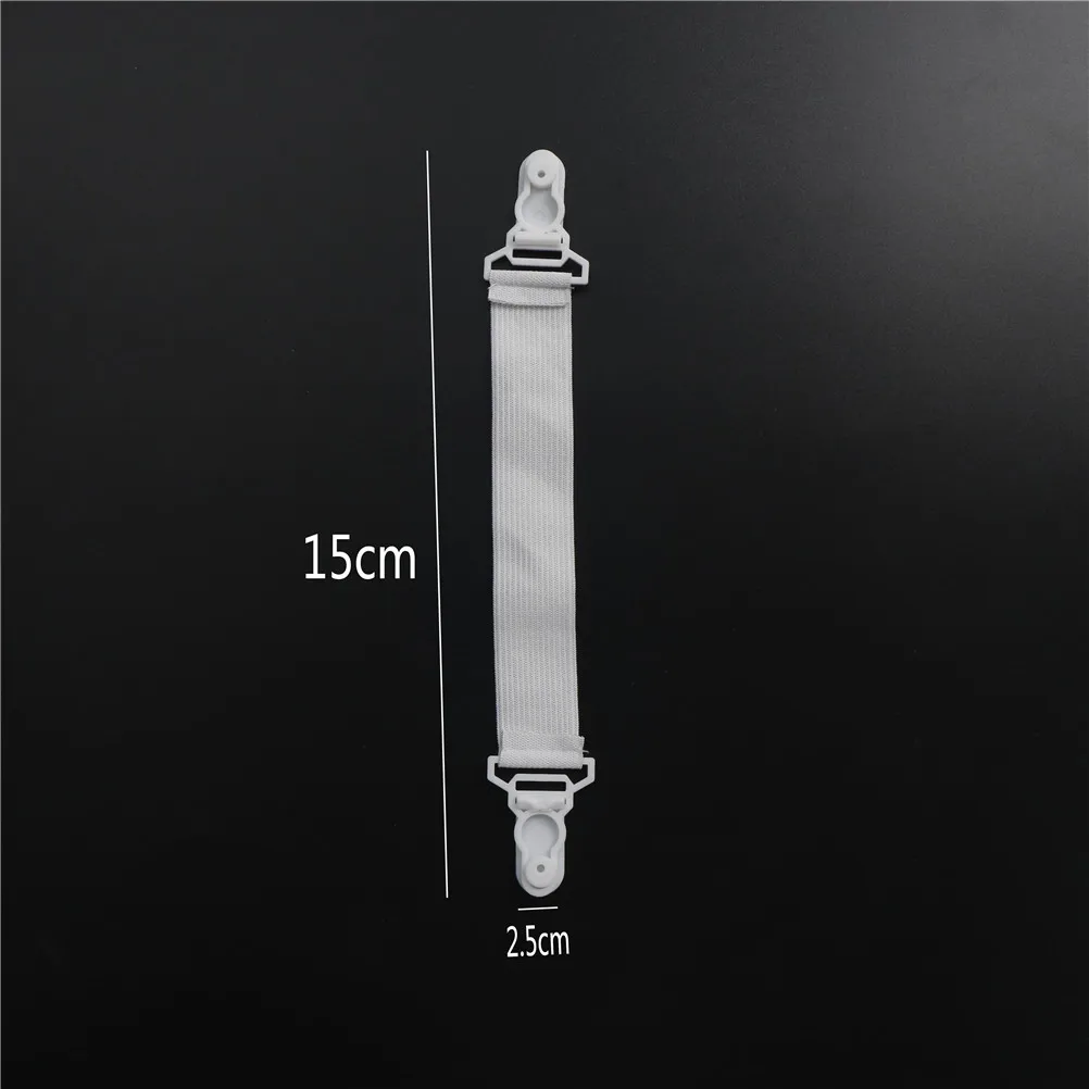 4PCS/Set Multifunctional Bed Sheet Fasteners Clip Mattress Elastic Holder white color 15*2.5 cm High Quality | Дом и сад