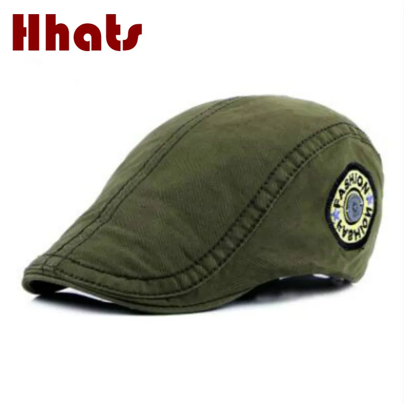 Берет унисекс регулируемая винтажная плоская кепка повседневный козырек Ретро