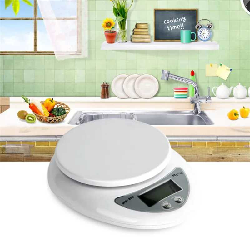

5000g/1g 5kg Food Diet Postal Kitchen Digital Scale balance Measuring weighing scales LED electronic scales