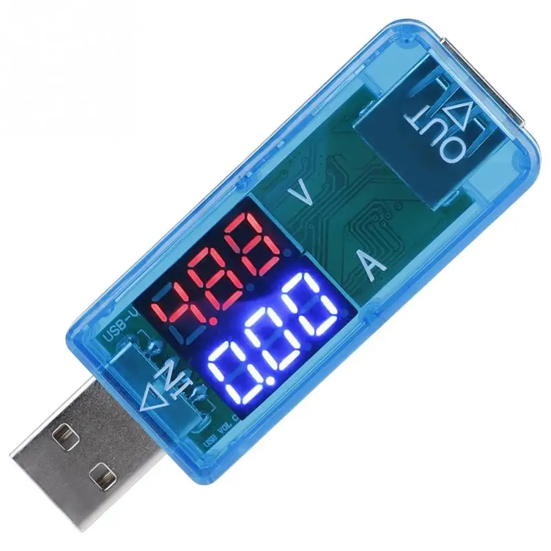USB цветной Вольтметр Амперметр измеритель тока тестер мультиметр зарядное