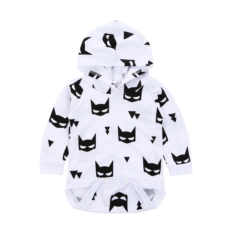 

Baby Autumn Clothing Fashion Newborn Baby Rompers Cartoon Printed Long-sleeve Hooded Infant Jumpsuit Romper Kids Clothes Outifts