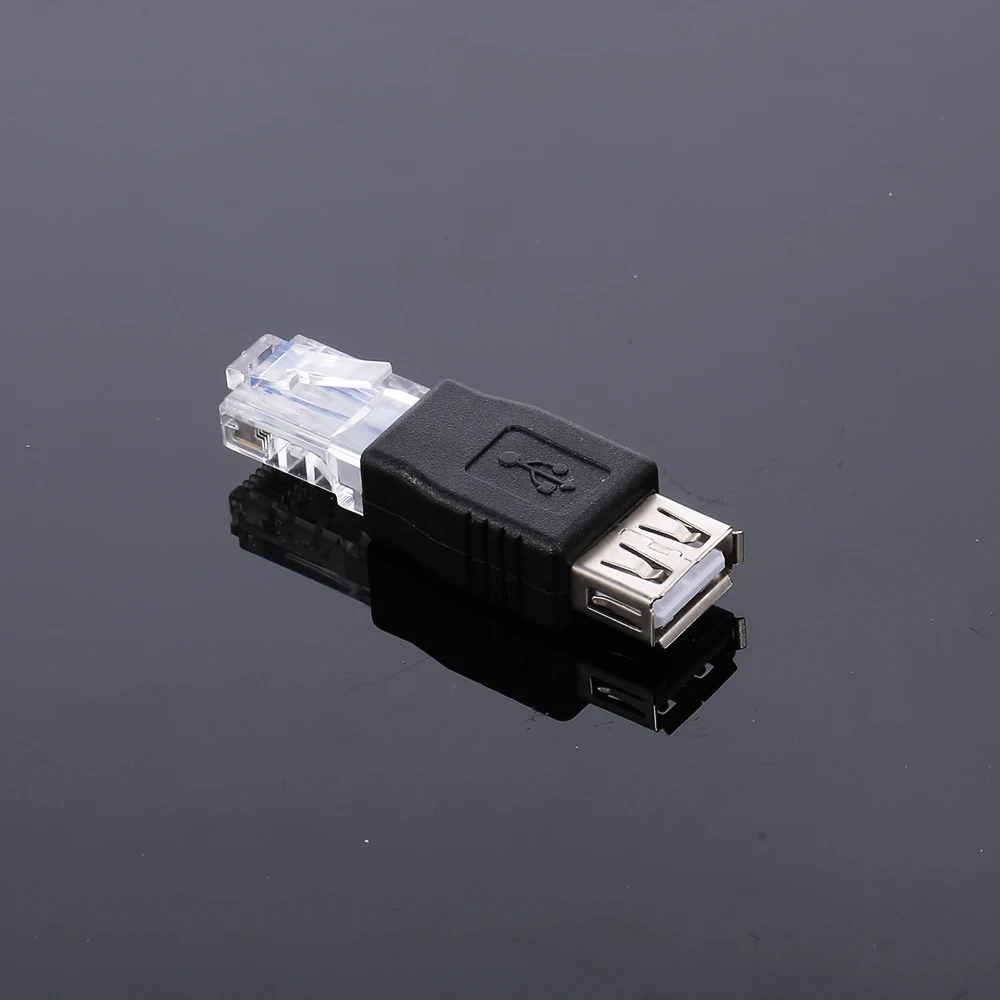 RJ45 штекер Адаптер разъем адаптер USB к Rj45 Sata Usb USB2.0 Женский Ethernet | Компьютеры и офис
