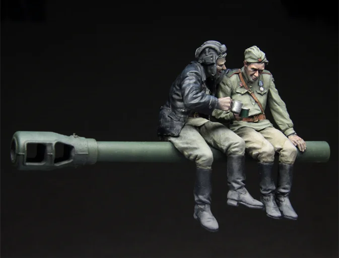 1/35 наборы моделей фигурок из смолы красные армейские танкеры во время отдыха 1943-45