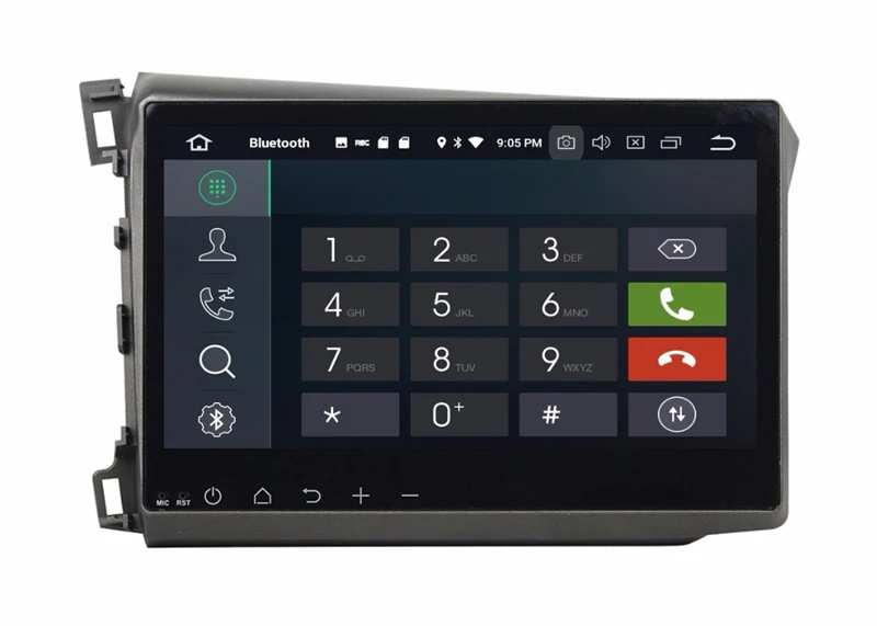 Автомобильный мультимедийный проигрыватель 10 1 дюймов android dvd gps для Honda civic 2012 2015 с
