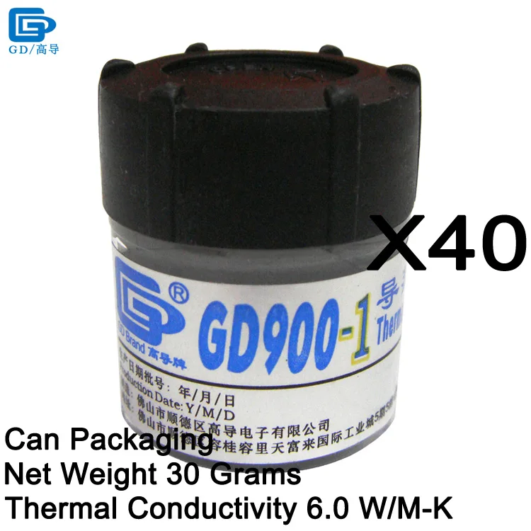 GD900-1-CN30 40 PCS GD900-1 Термальность проводящая силиконовая смазка паста соединения, содержащий серебристо-серый CN30 CN150 CN1000 ST30 SSY1 SY1 SY3 SY7 SY15 SY30 BX3 - Цвет лезвия: GD900-1-CN30 40 PCS