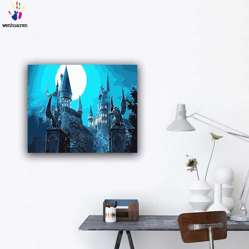 DIY картинки для раскраски по номерам с colorsCastle в виду рисунок живописи защелка Homee |
