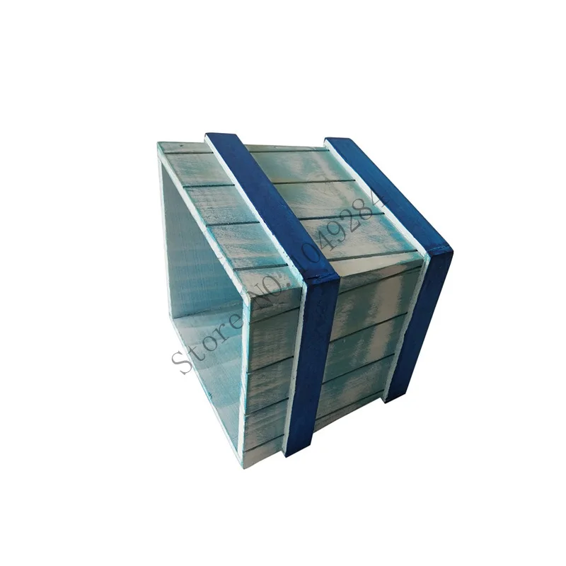 Товары для сада квадратная форма горшок Деревянный милый мяса цветочный