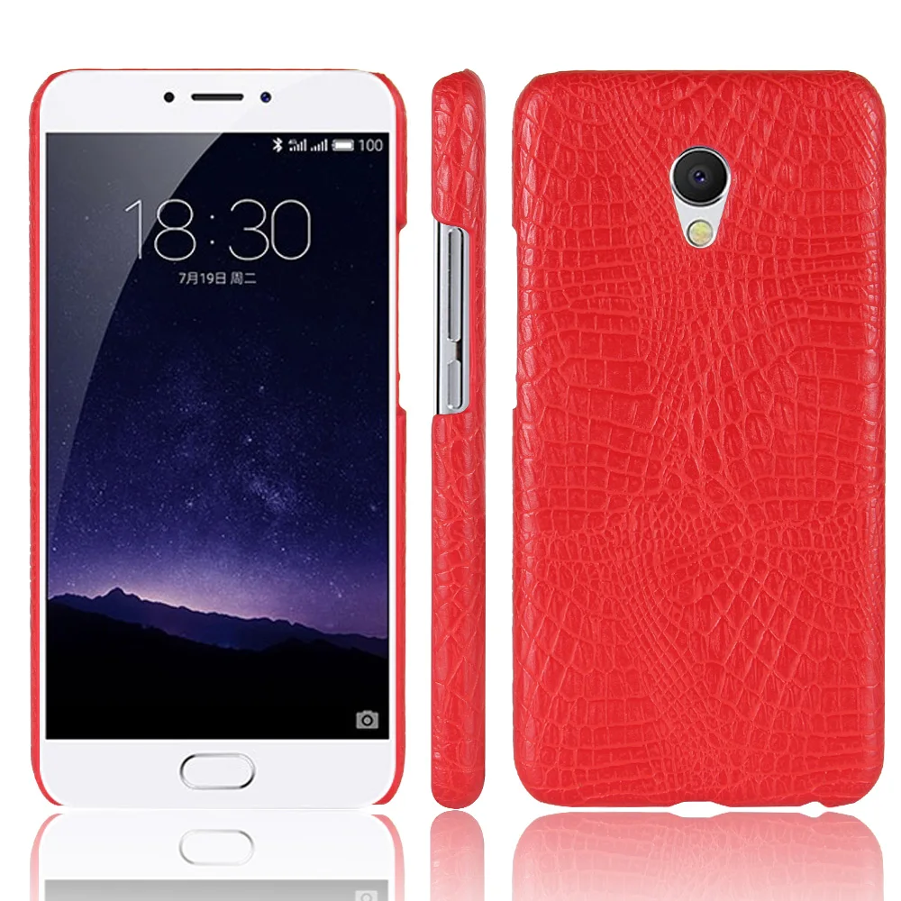 Роскошные крокодиловой кожи Pattern кожаный чехол для Meizu MX6 крышка ударопрочный