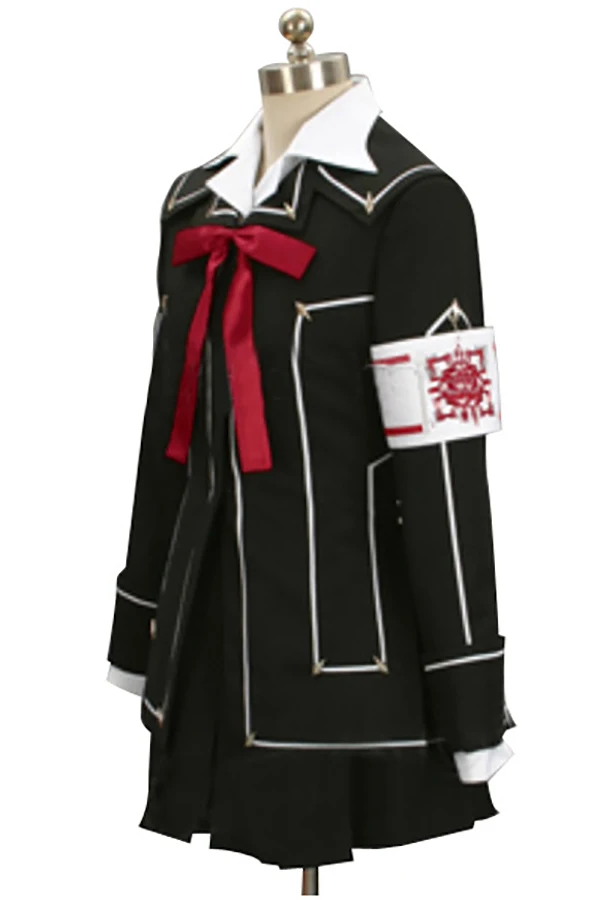 Костюм для косплея из аниме рыцарь вампира Черное женское платье с крестом Юки