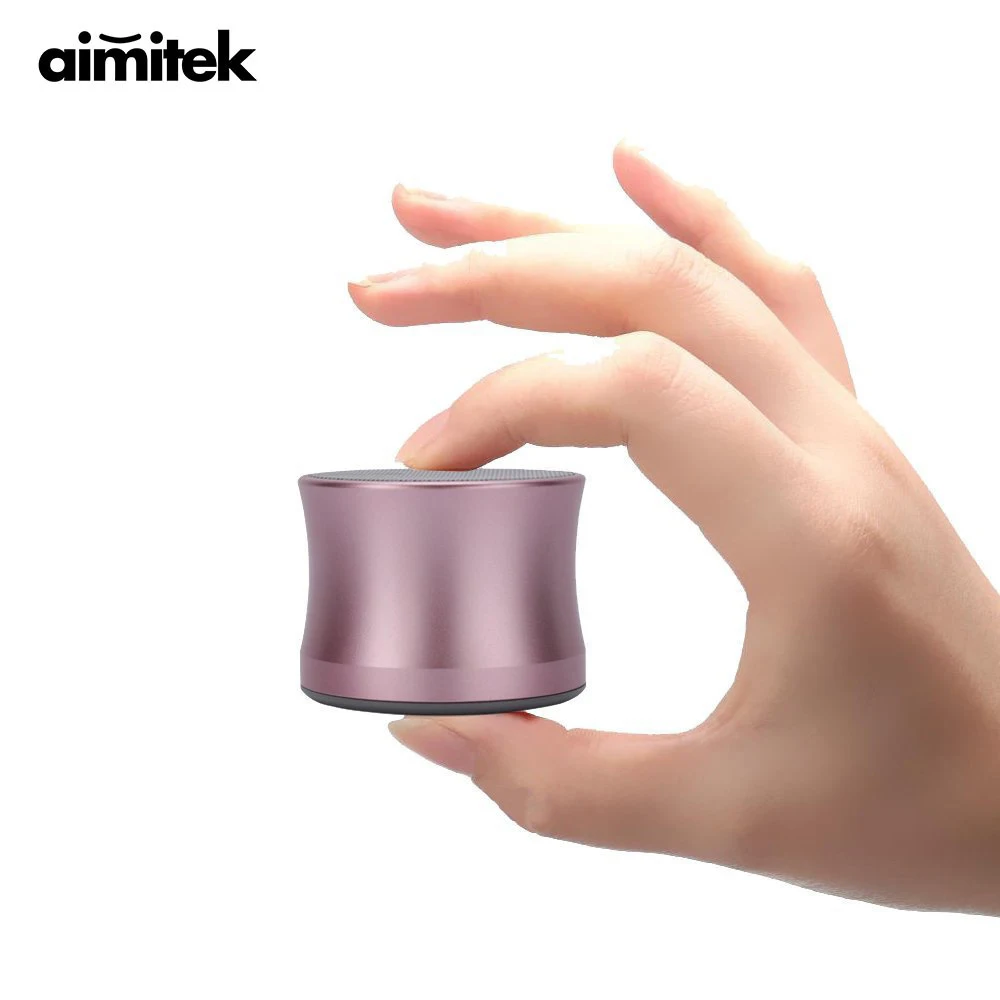 Aimitek металлическая Беспроводная мини портативная Bluetooth колонка алюминиевый бас