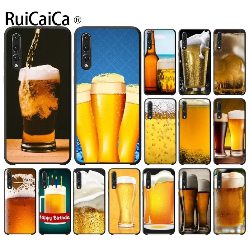 Ruicaica World Beers спирт Лето пузырьковый черный телефон чехол для Huawei P9 P10 Plus Mate9 Mate10 Lite