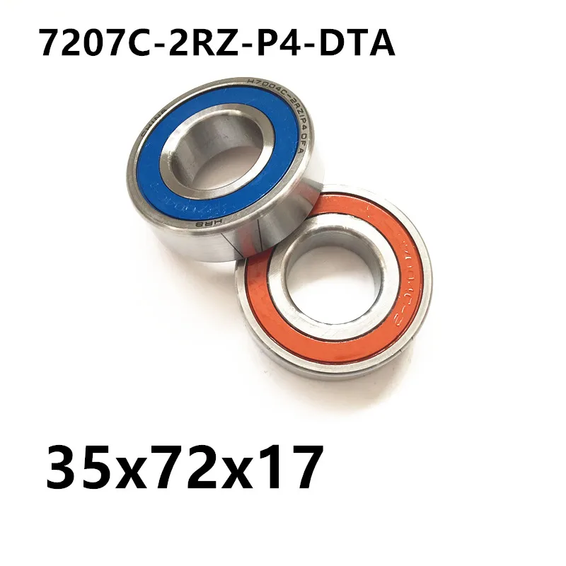2018 Новинка 1 пара Axk 7207 7207c 2rz p4 dta 35x72x17 герметичные Угловые контактные подшипники