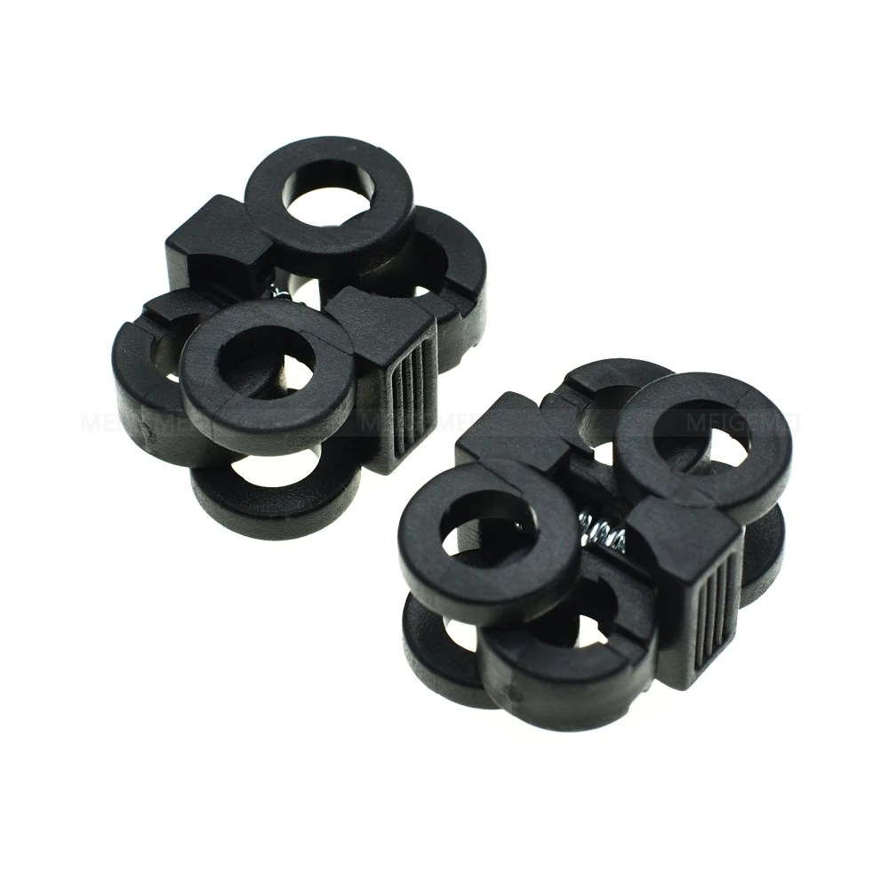 

1000pcs/pack 2 Hole 5.7mm Shoelace Plastic Buckles Cord Locks Toggle Stopper Black