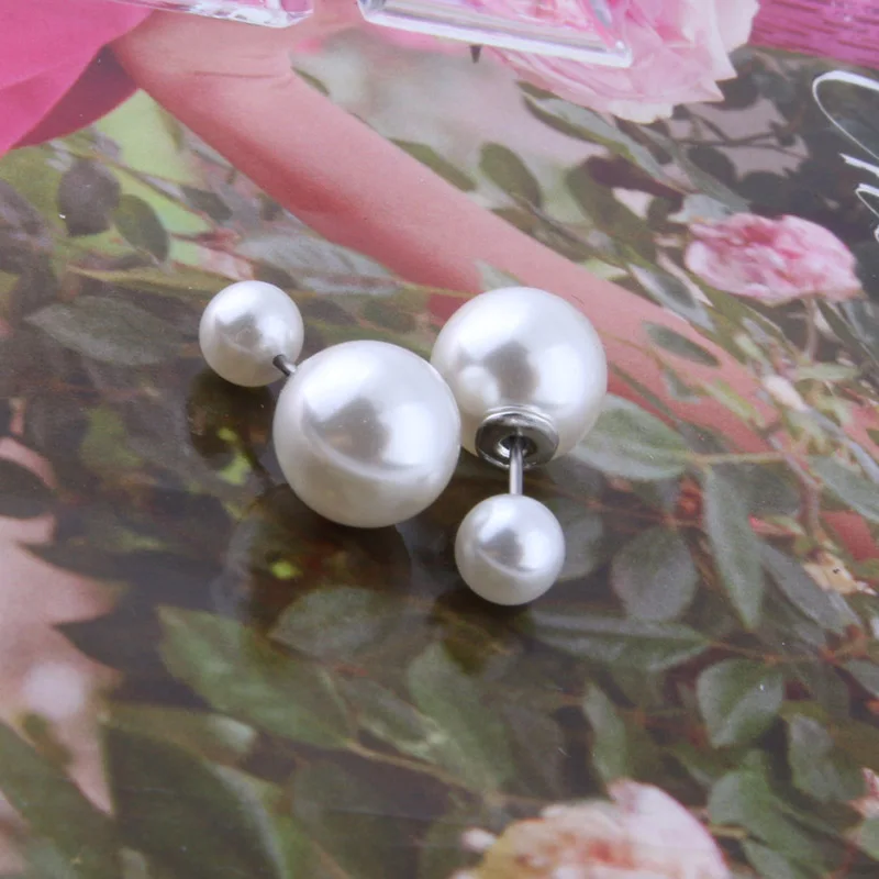 Женские серьги с жемчугом NeeFuWoFu богемные длинные сережки палочки капельками воды