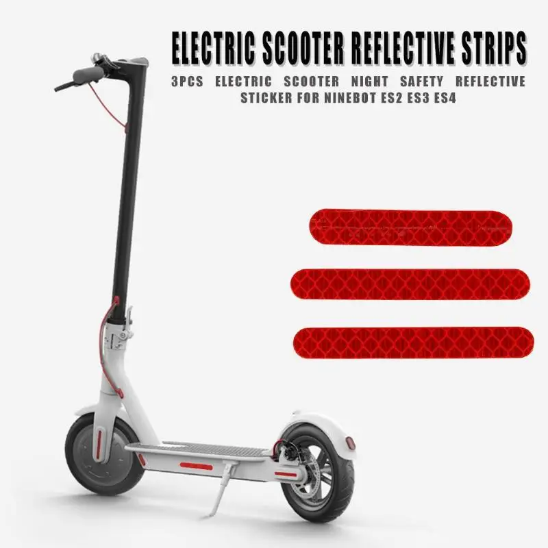 3 шт. электрический скутер Ночная лента безопасности отражатели для Ninebot Es2 Es3