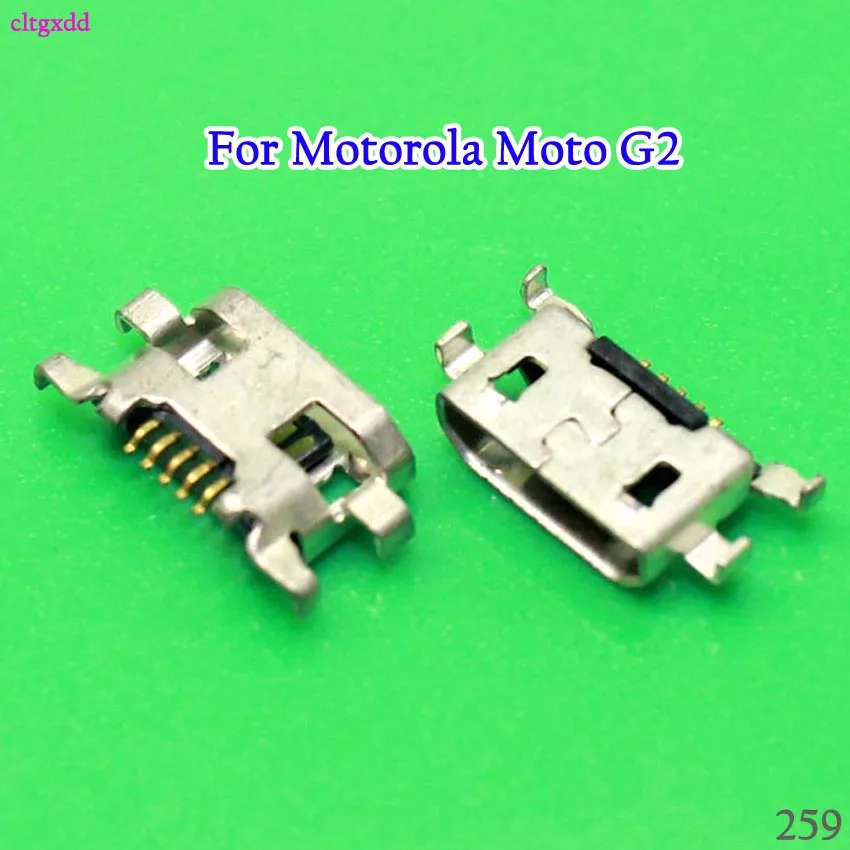 cltgxdd 2PCS/Lot Micro USB Charging Port Connector Charge Socket Jack Plug For Motorola Moto G2 G+1 XT1063 XT1064 XT1068 XT1069
