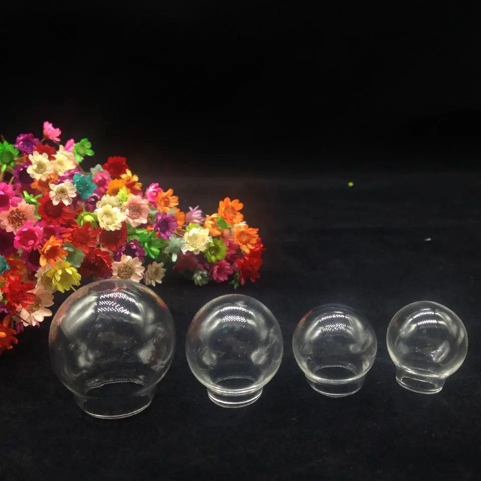 

300pc 30*20 25*15 20*15 20*12mm open clear glass vial glass bubble display, glass globes, DIY jewelry pendant vials terrarium