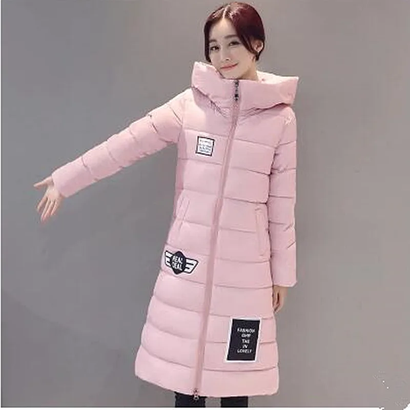 Women Winter Coat Jacket Warm Parkas plus size Overcoat High Quality Quilting down cotton long winter coat | Женская одежда