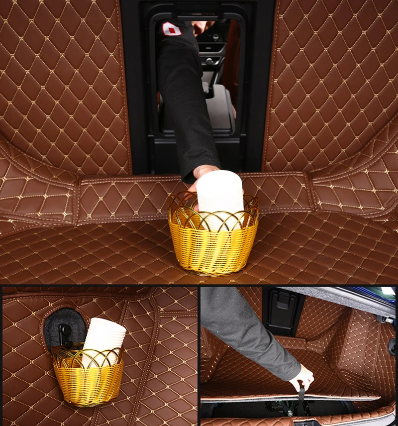 

Full package leather car trunk mats For Honda Accord 2018 car floor rear cargo liner mats 5pcs set car accessories