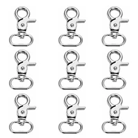 20pcsset swivel keychain metal llavero jewelry findings key chains alloy snap hook keychains rotatable key chain