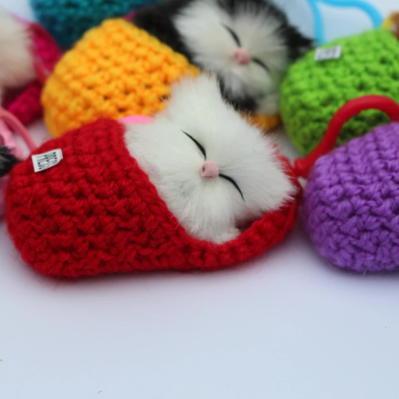 cat plush toys kitten bag pendant jewelry simulation animals Plush soft Stuffed Toy Doll DIY cartoon gifts ornaments | Игрушки и хобби