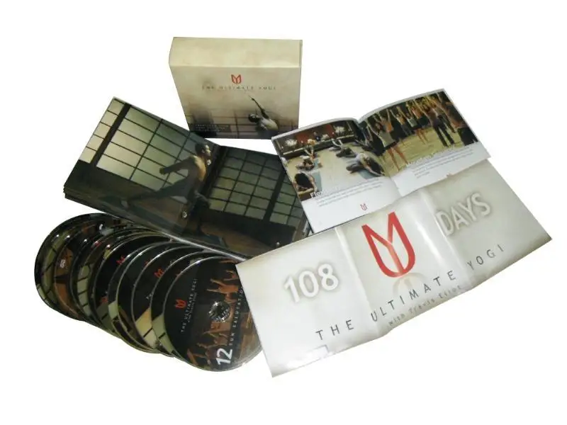 Free Shipping Brand New The Ultimate Yogi 108 Day YOGA 12 DVD Set - Fitness Workout Weight Loss Exercise Product AR TOY |