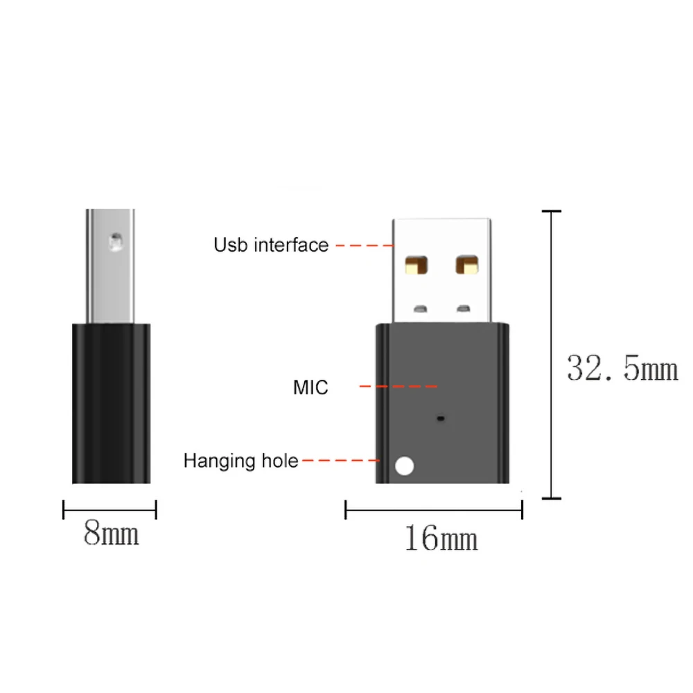 USB AUX Bluetooth 5 0 автомобильный комплект беспроводной Аудиоприемник адаптер для