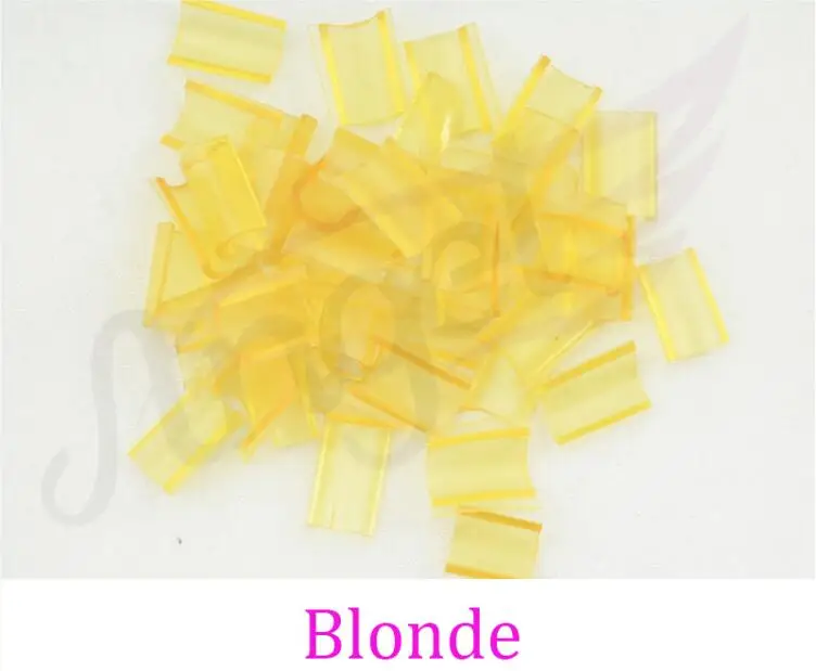 Blonde Angels 100 шт u-образный кератин термоплавкий клей Замена для ногтей/U/I Tip Наращивание волос фьюжн чипсы клей гранулы инструменты для волос - Цвет: Blonde