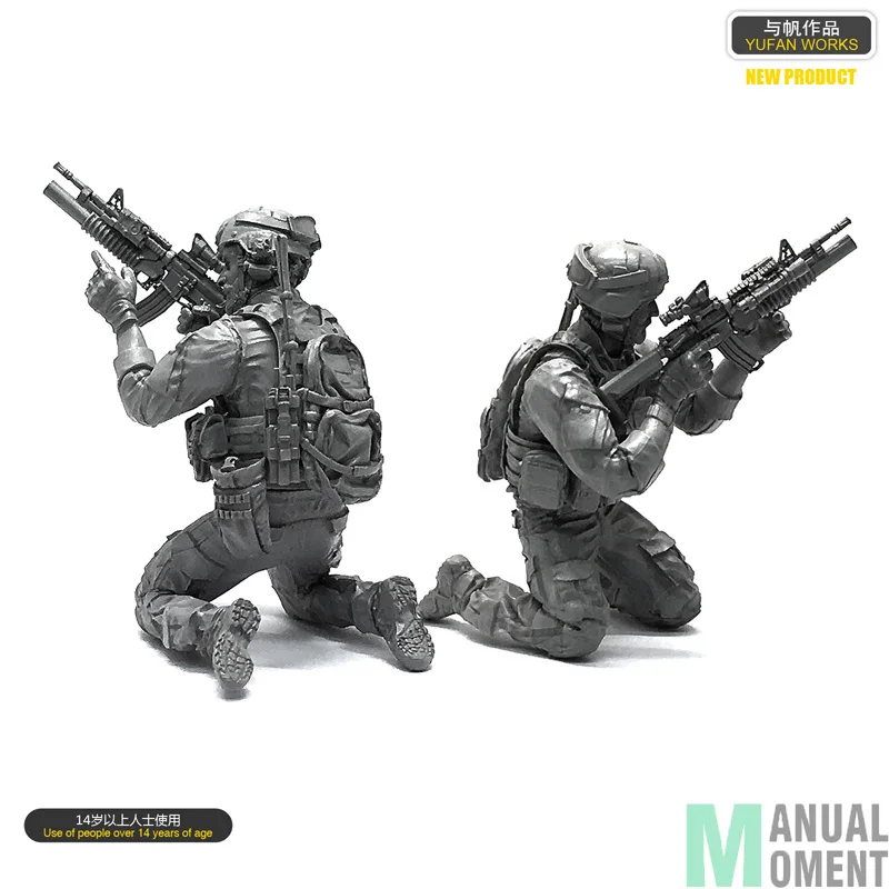 Миниатюрный 1/35 ВМС США Seal Commando на коленях отдельного солдата Смола Модель