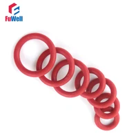 10pcs red silicon rubber o rings seals 5mm thickness 7580859095100105110115120125mm od o rings seals gasket washer