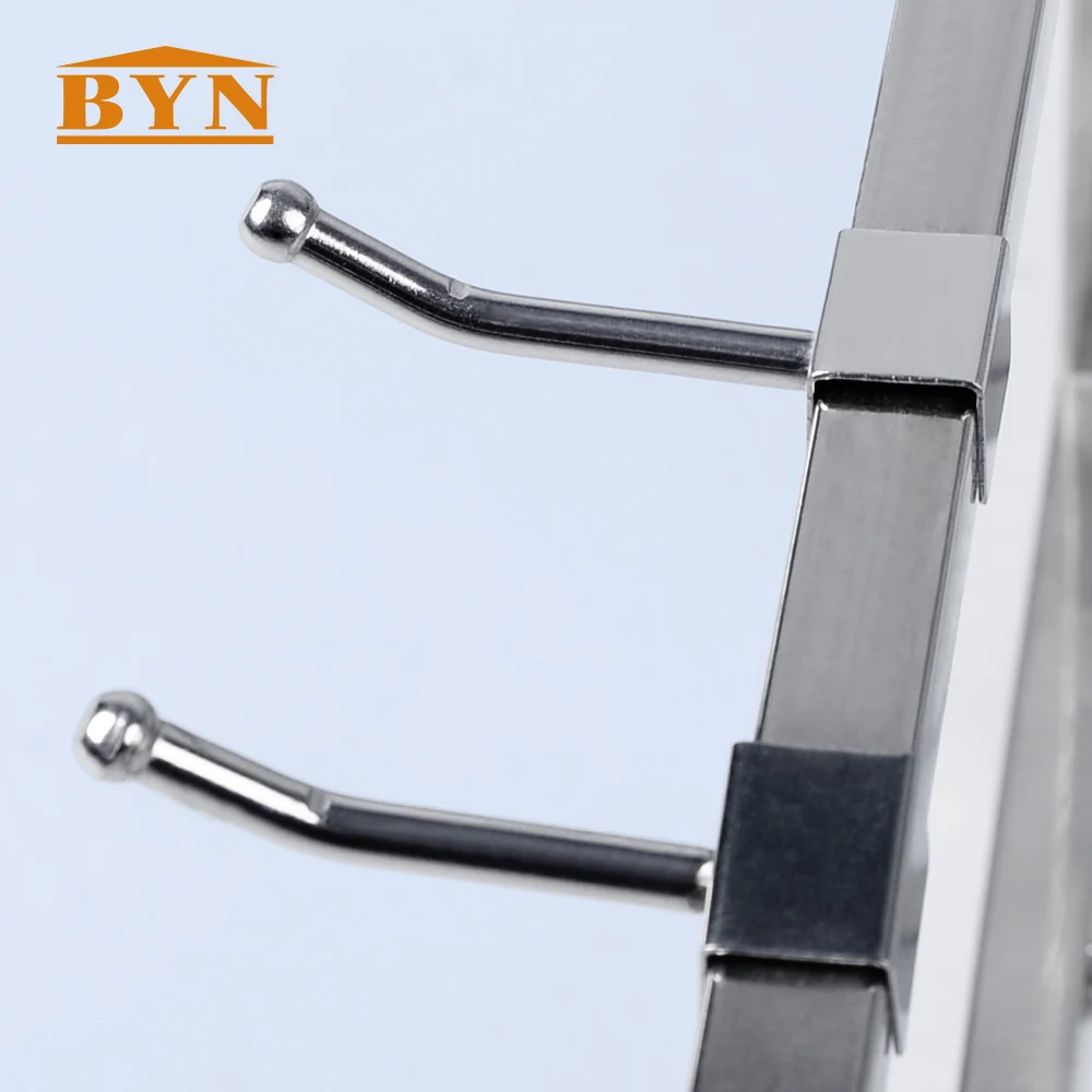 

BYN Kitchen Use Stainless Steel Kitchen Knives Rack Storage Knife Stand Stainless Steel knife Rack Standing Organizer DQ9022-2