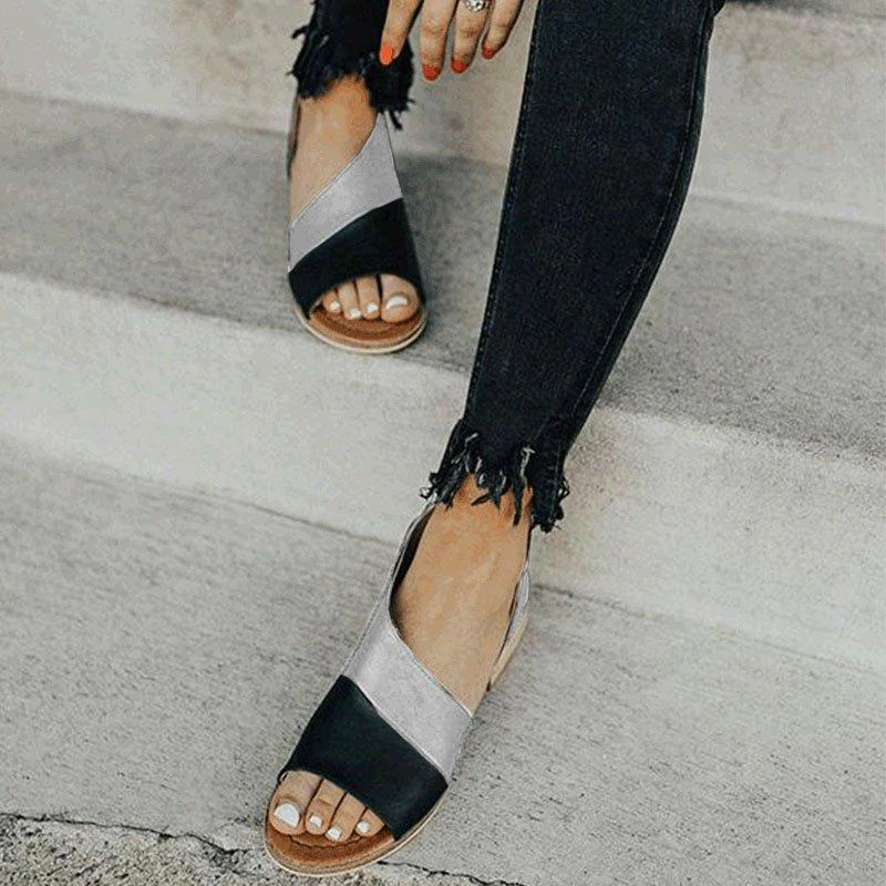 Женские босоножки без шнуровки SARAIRIS Разноцветные Повседневные на низком каблуке