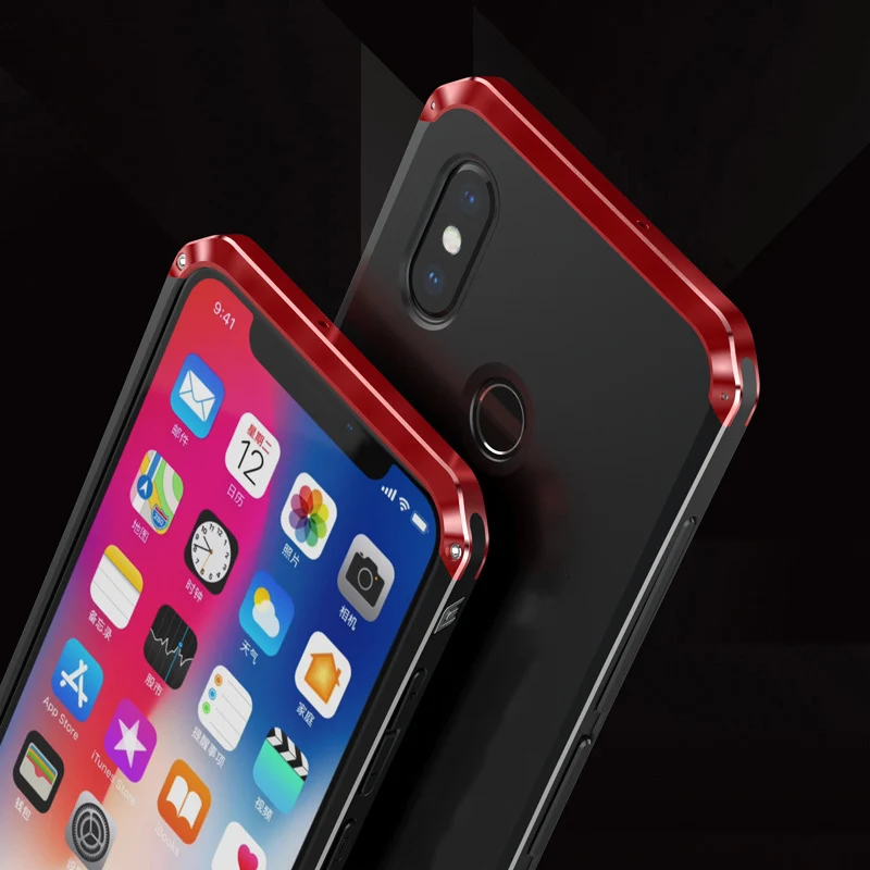 Металлический чехол для Xiaomi redmi note 5 ударопрочный армированный жесткий из