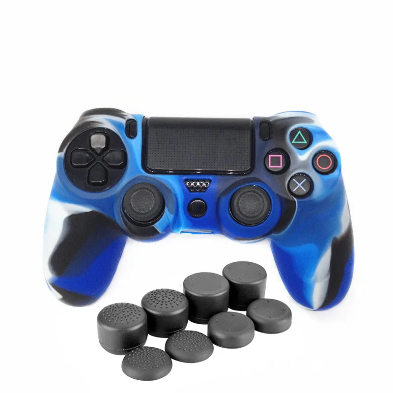 Новый чехол Renensin 9 в 1 для контроллера Sony Dualshock 4 PS4 Pro Slim противоскользящий