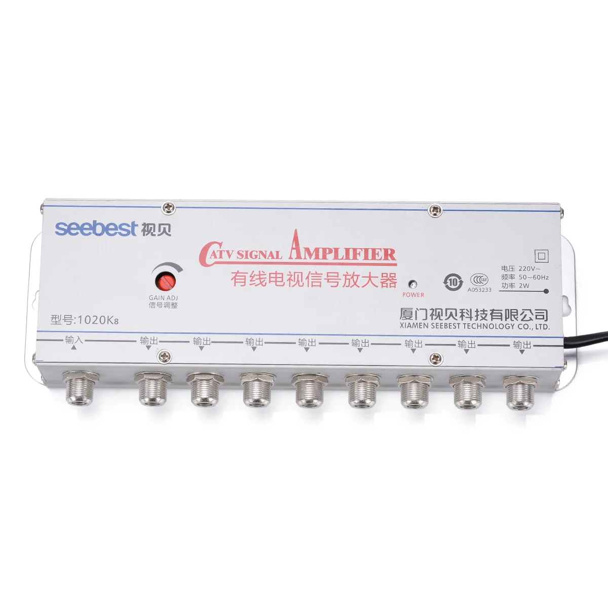 AC 220V 8 Way CA ТВ кабель ТВ усилитель сигнала усилитель антенны Усилитель набор сплиттеров широкополосное домашнее ТВ оборудование