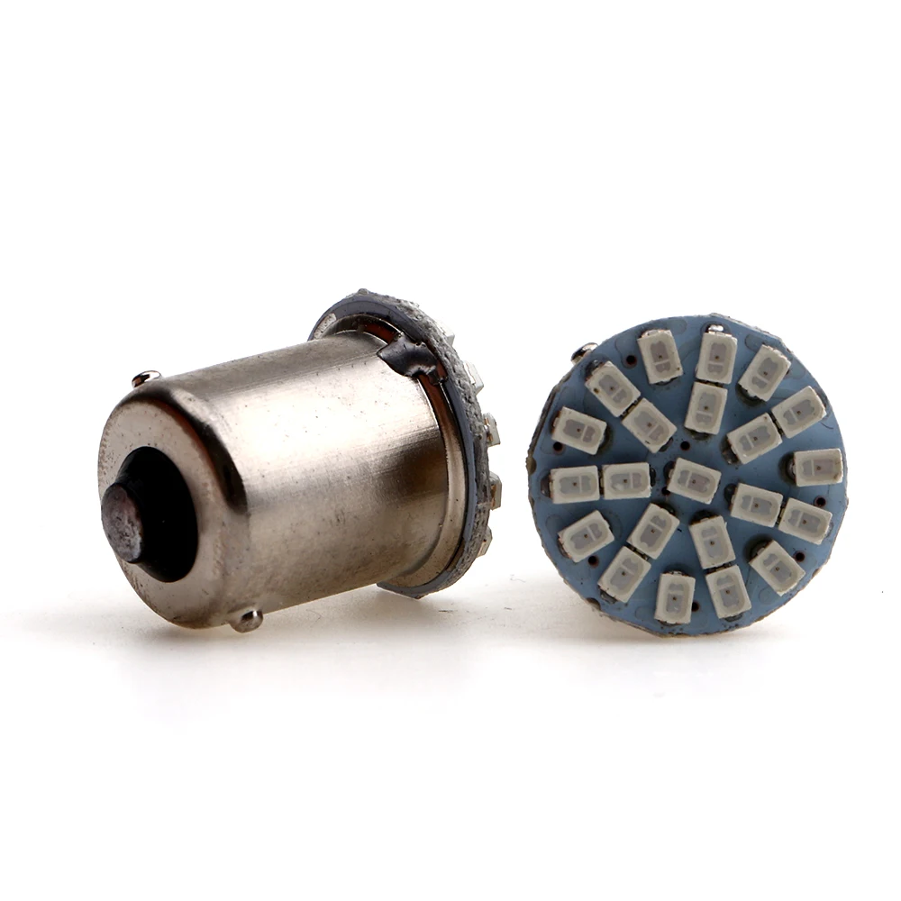 YM E-Bright 300 шт. S25 22 SMD 1156 BA15S p21w 1206 Авто включения подсветки задний светодиодный авто лампы 22 светодиодный дневные ходовые огни 12V Белый Желтый красные, синие